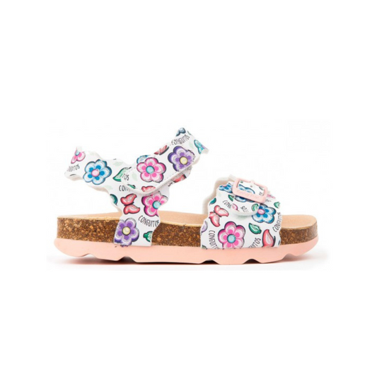 Sandalias de Niña Bio Estampado Flores y Mariposas  Multicolor NV128529