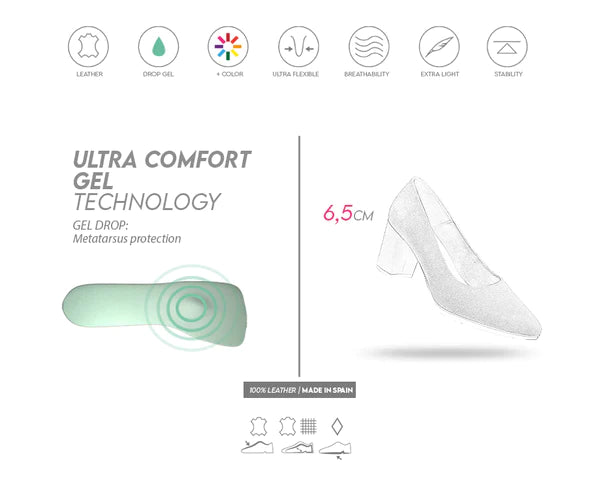 URBAN S – Zapatos de tacón medio de ante MARRÓN