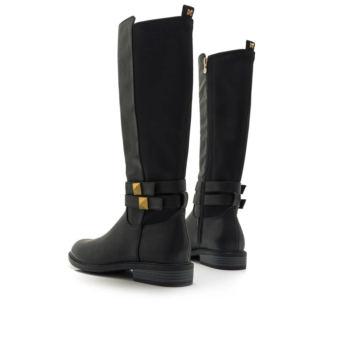 BOTAS PLANAS MARIAMARE LAZIO NEGRO-LYCRA 63272