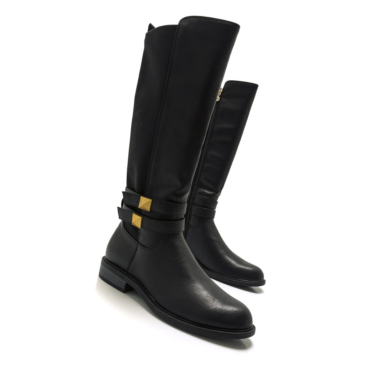 BOTAS PLANAS MARIAMARE LAZIO NEGRO-LYCRA 63272