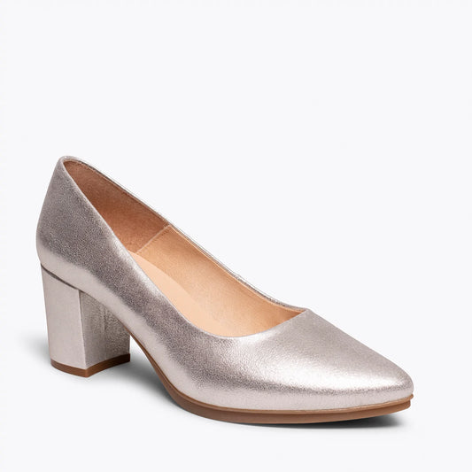 URBAN S SPLASH Zapatos PLATEADOS de piel metalizada