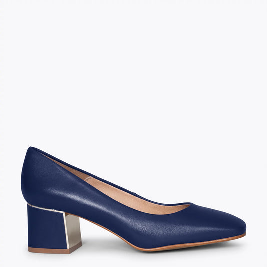FEMME Zapatos de tacón con puntera cuadrada MARINO