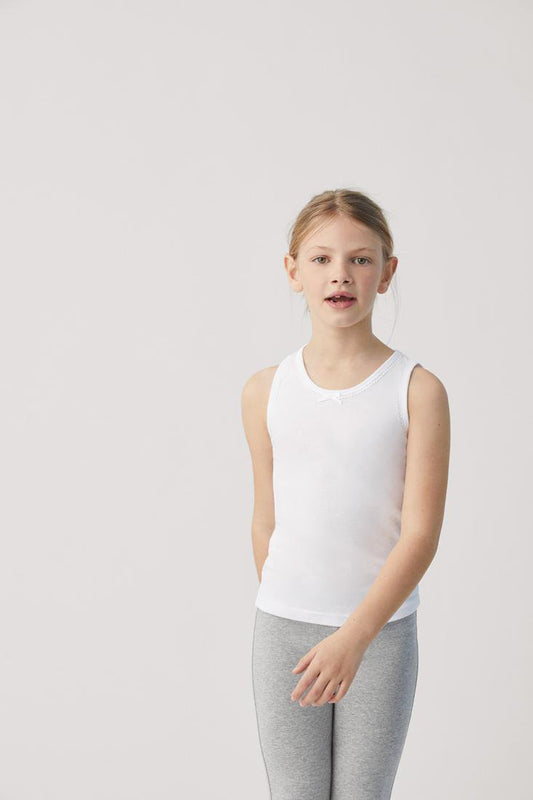 Camiseta Interior Infantil Tirantes Afelpada Blanca 18306